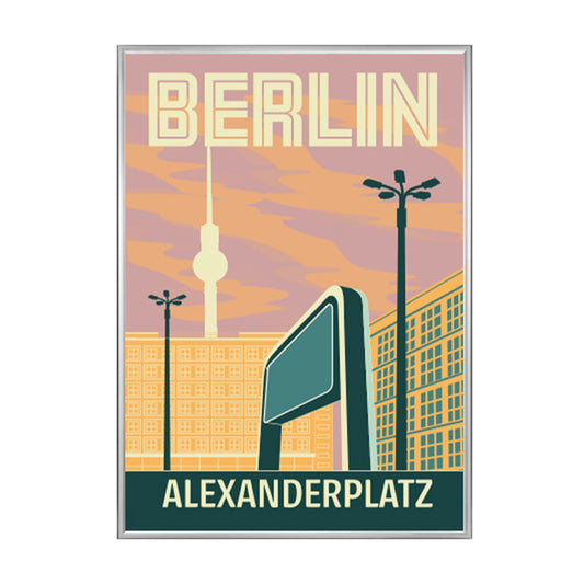 Berlin Poster: Alexanderplatz Abendrot