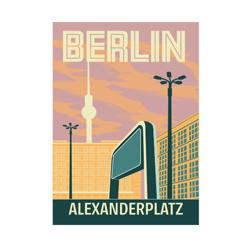 Poster: Alexanderplatz afterglow 