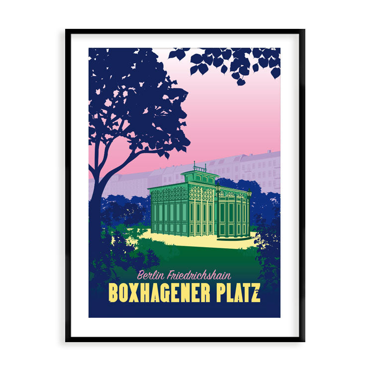 Berlin Poster: Boxhagener Platz