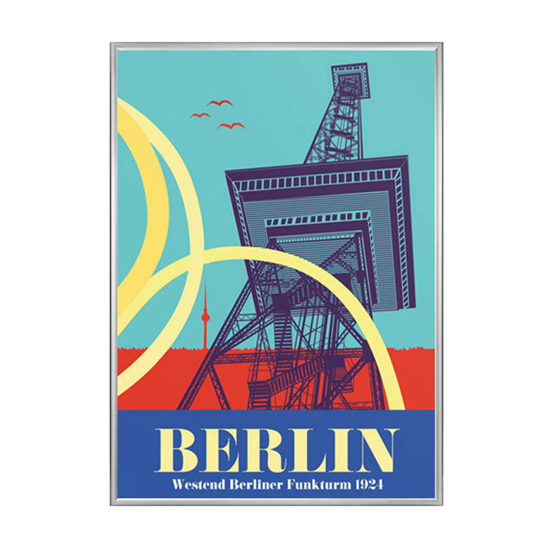 Berlin Poster: Funkturm Bunt