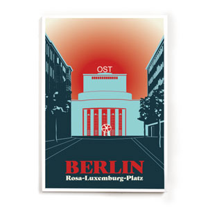 Berlin Poster: Rosa Luxemburg Platz