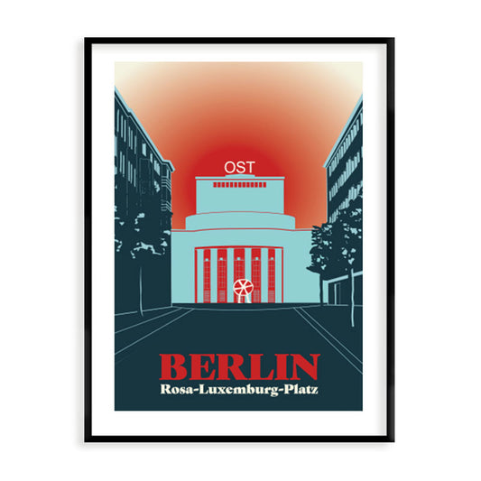 Berlin Poster: Rosa Luxemburg Platz