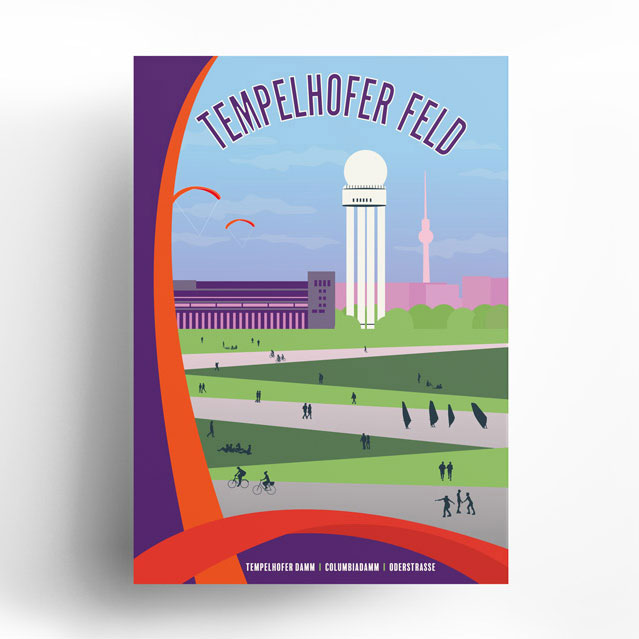 Berlin Poster: Tempelhofer Feld