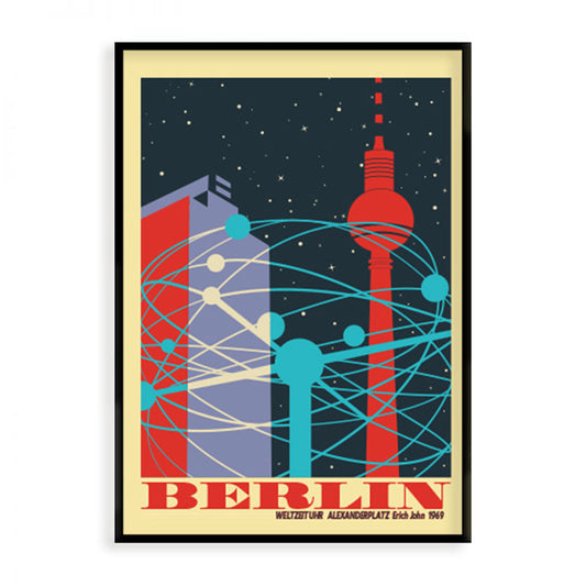 Berlin Poster: Berlin Weltzeituhr