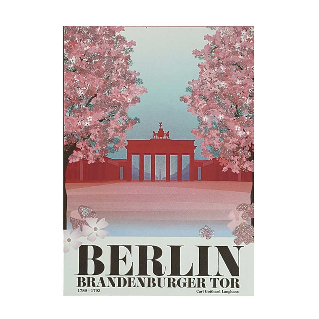 Postkarte: Brandenburger Tor Spring Vibes