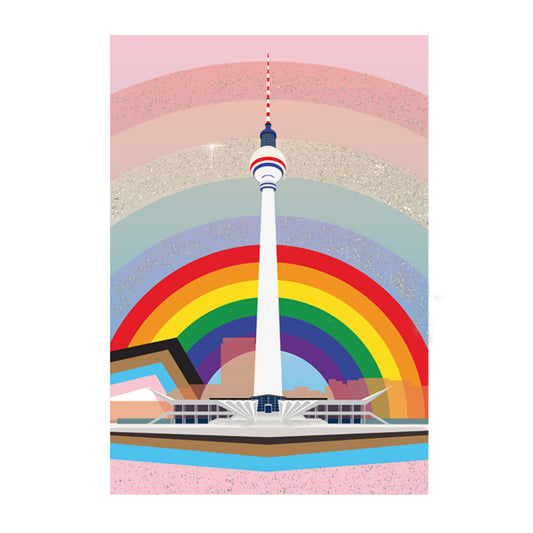 Postkarte: Fernsehturm Pride