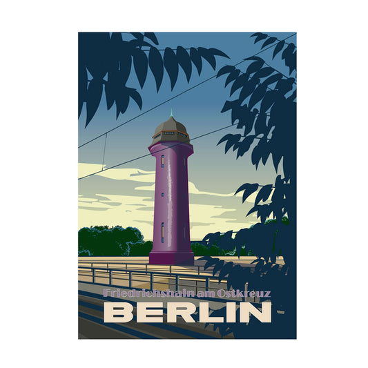 Postkarte: Friedrichshain am Ostkreuz