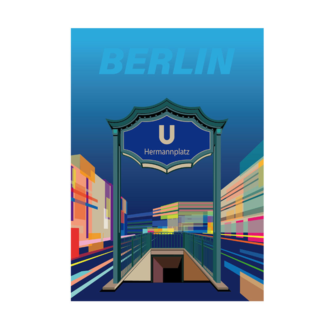 Berlin Poster: Hermannplatz