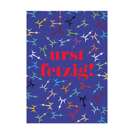 Postcard: Urst Fetzig TV tower confetti