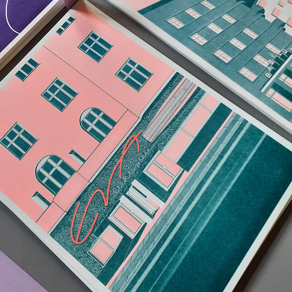 Riso Art Print: Babylon Mitte