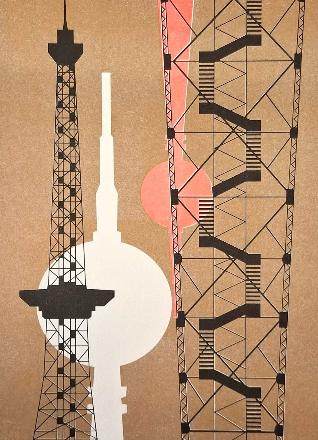 Riso Art Print: East West - gold