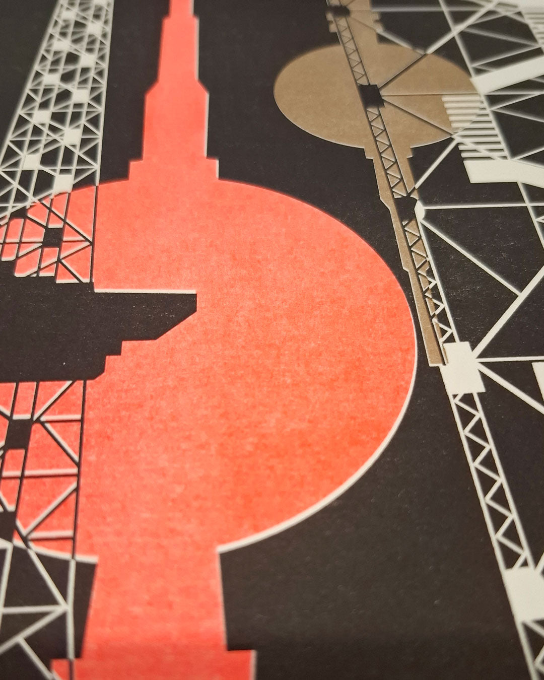 Riso Art Print: East West - black