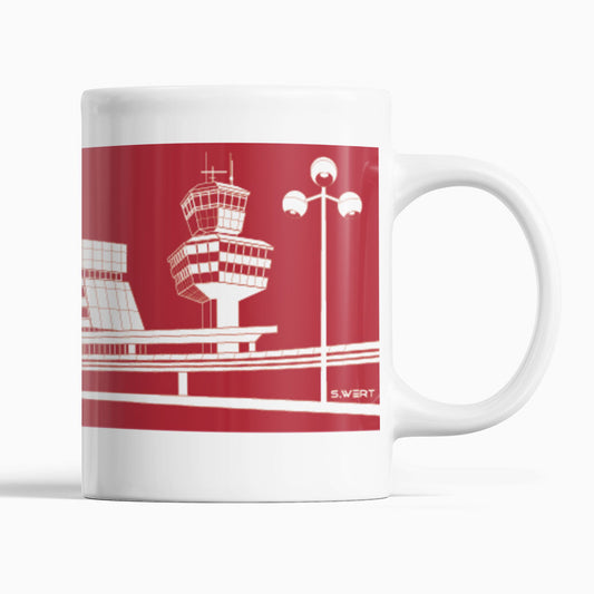 Tasse: Flughafen Tegel Rot