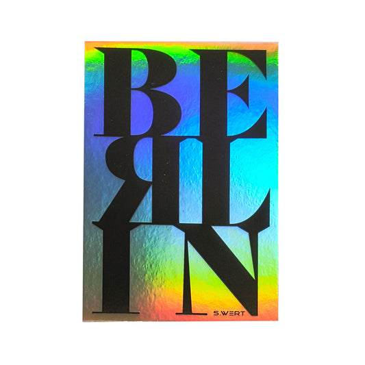 Sticker: BERLIN Typo Hologramm