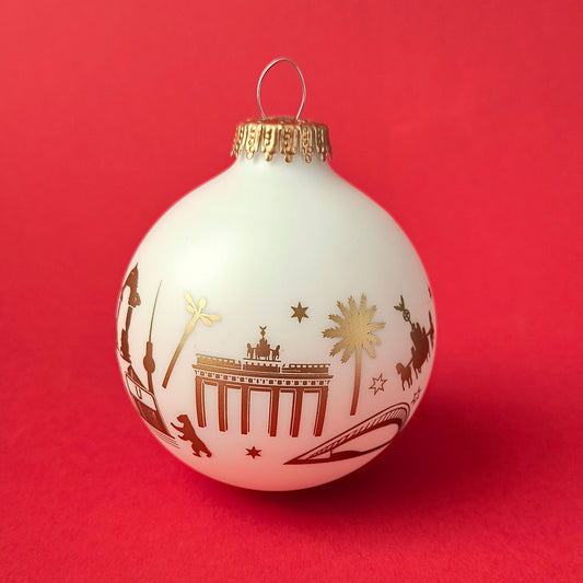 Weihnachstkugel: Berlin gold