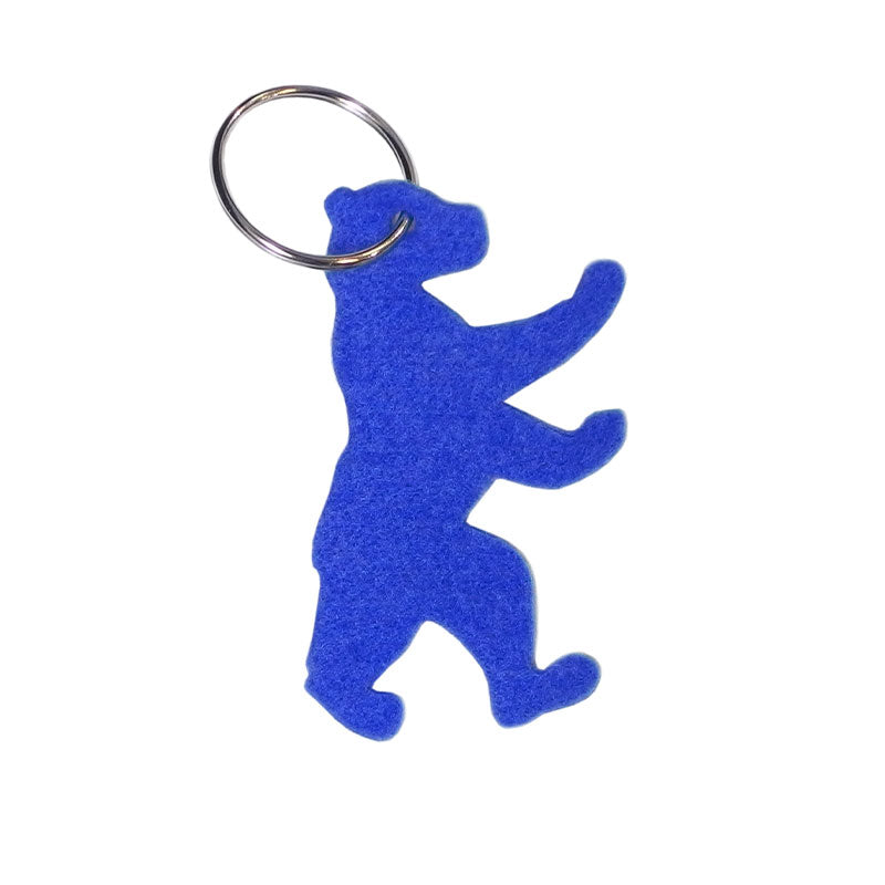Berliner Bär Schlüsselanhänger blau