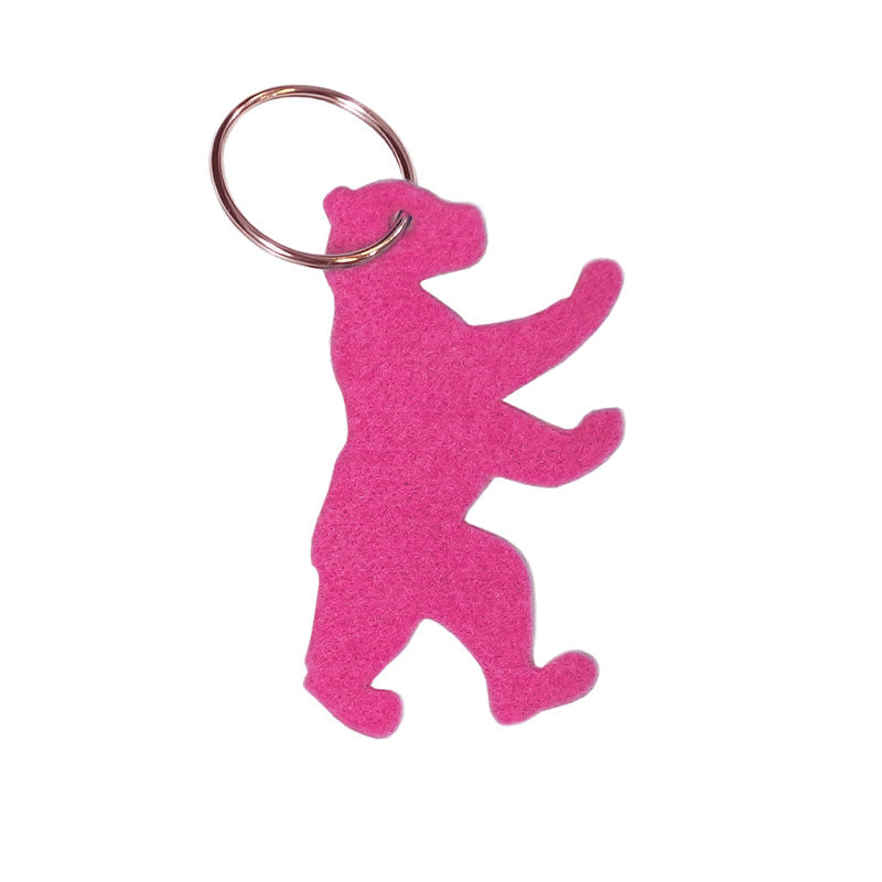 Berliner Bär Schlüsselanhänger pink
