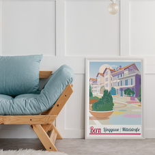 Bern Poster: Bern-Länggasse-Mittelstraße