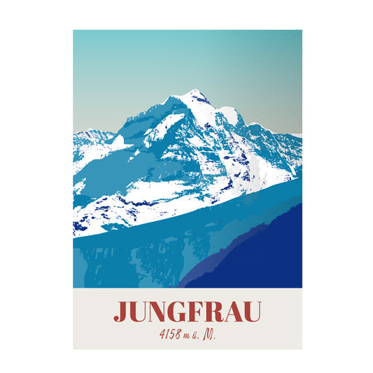 Postkarte: Berner Alpen Jungfrau