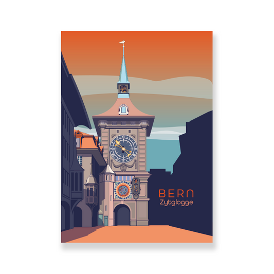 Postkartensticker: Bern Zytglogge