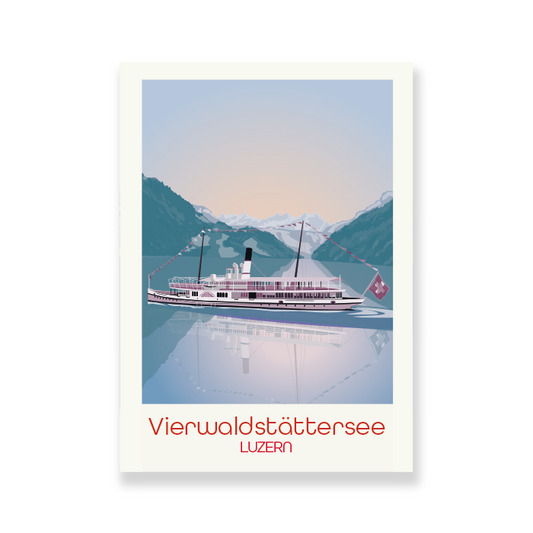 Postkartensticker: Luzern Vierwaldstättersee