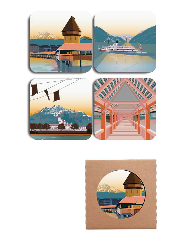 Coaster Set: Luzern