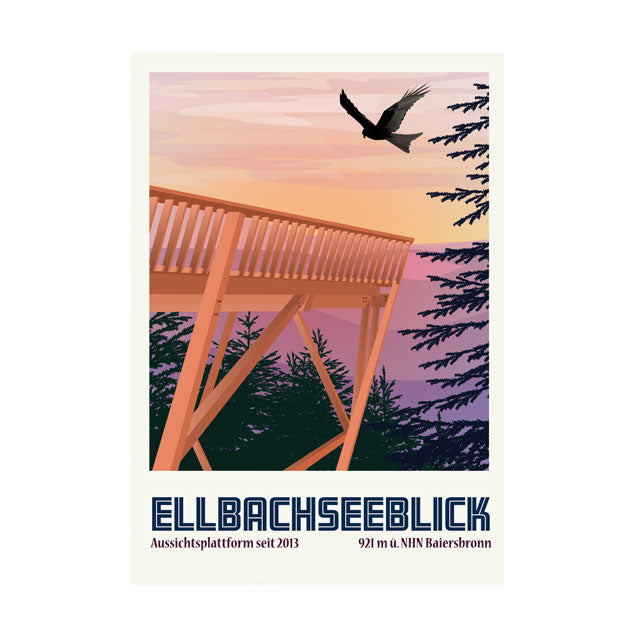 Postkarte: Ellbachseeblick