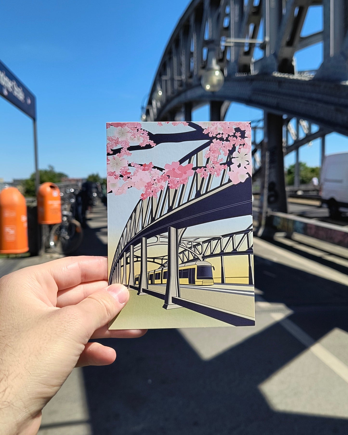Postkarte: Bornholmer Strasse
