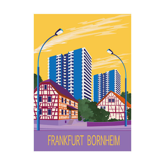Postkarte: Frankfurt Bornheim