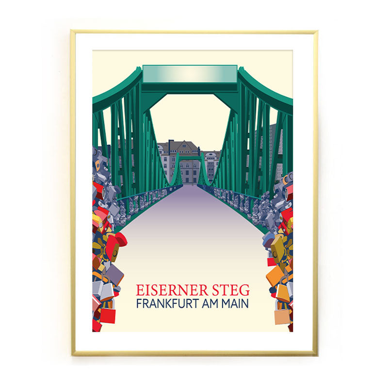 Frankfurt Poster: Iron Bridge