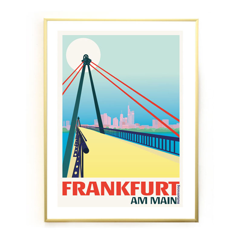 Frankfurt Poster: Holbeinsteg