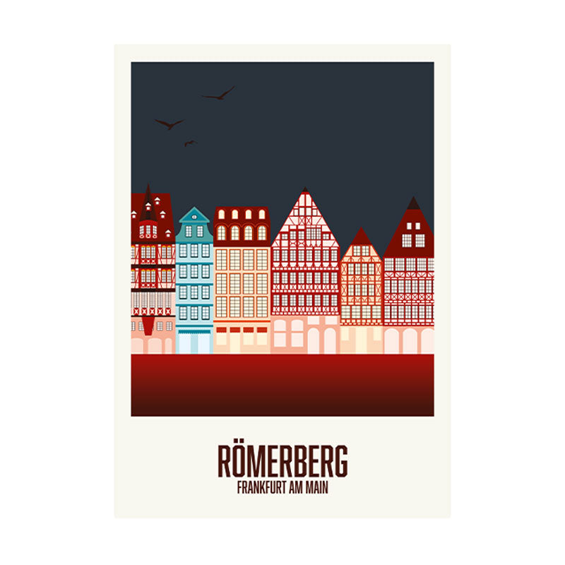 Postkarte: Frankfurt Römerberg