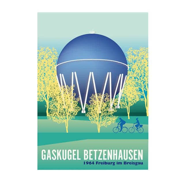 Freiburg poster: Betzenhausen gas ball 