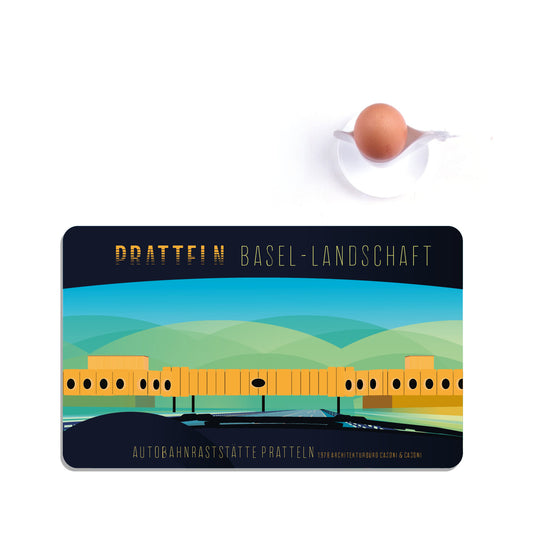 Frühstücksbrettchen: Basel Landschaft Pratteln