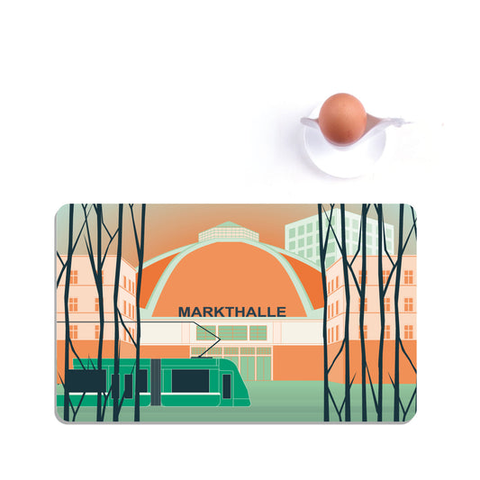 Frühstücksbrettchen: Basel Markthalle