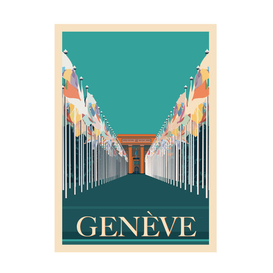 Schweiz Postkarte: Genève United Nations