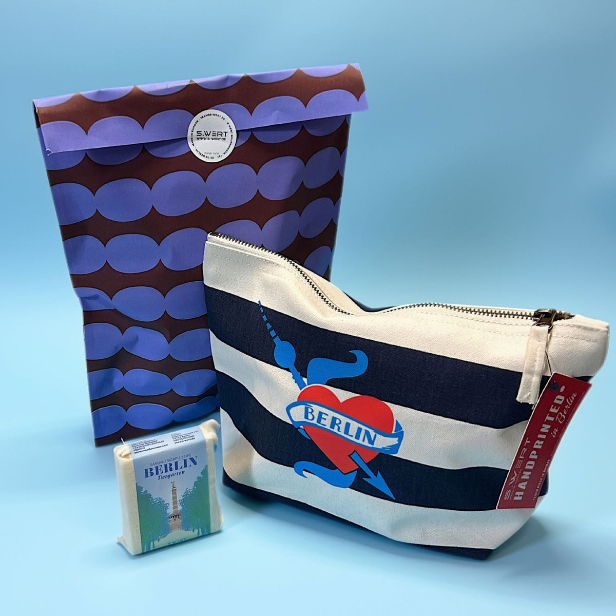 Geschenkset: Berlin fürs Bad (blau)