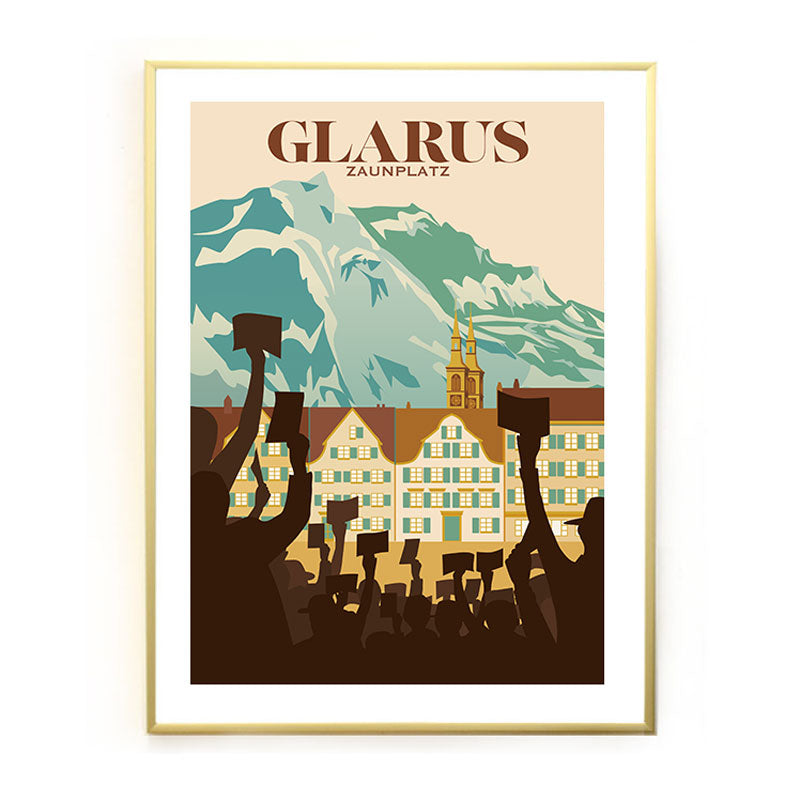 Glarus Poster: Landsgemeinde Zaunplatz