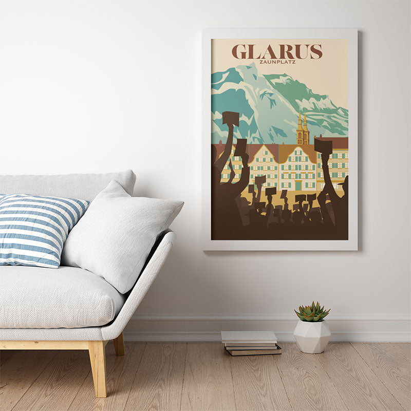 Glarus Poster: Landsgemeinde Zaunplatz