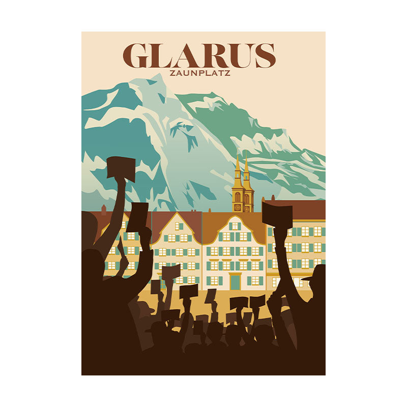 Glarus Poster: Landsgemeinde Zaunplatz