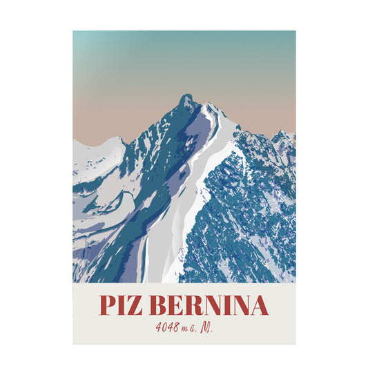 Postkarte: Graubünden Piz Bernina