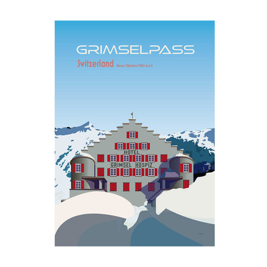 Schweiz Postkarte: Grimselpass
