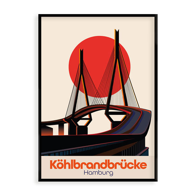 Hamburg Poster:  Köhlbrandbrücke