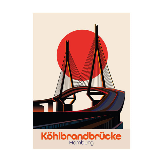 Hamburg Poster:  Köhlbrandbrücke