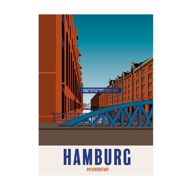 Hamburg Poster: Speicherstadt