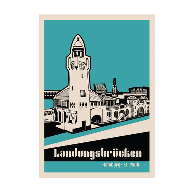 Hamburg Poster: Landungsbrücken