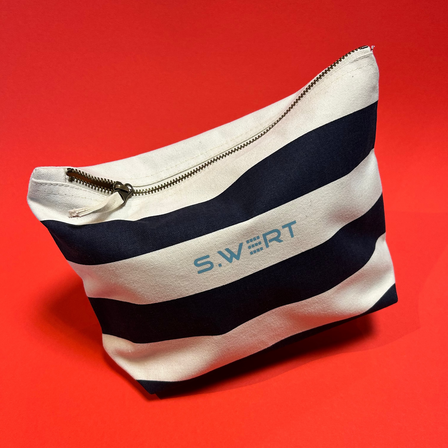 Necessaire: Berlin Herz Streifen marine