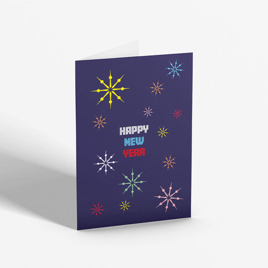 Folded cards: Happy New Year