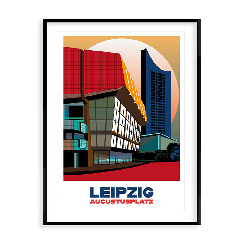 Leipzig Poster: Augustusplatz