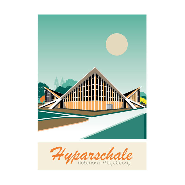 Magdeburg Poster: Hyparschale